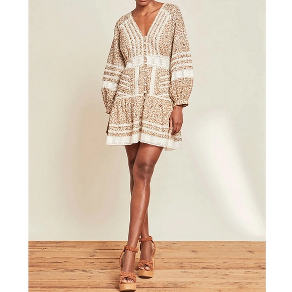 VERONICA BEARD Stone Multi Addilyn Dress Womens Size 0 - Picture 2 of 6